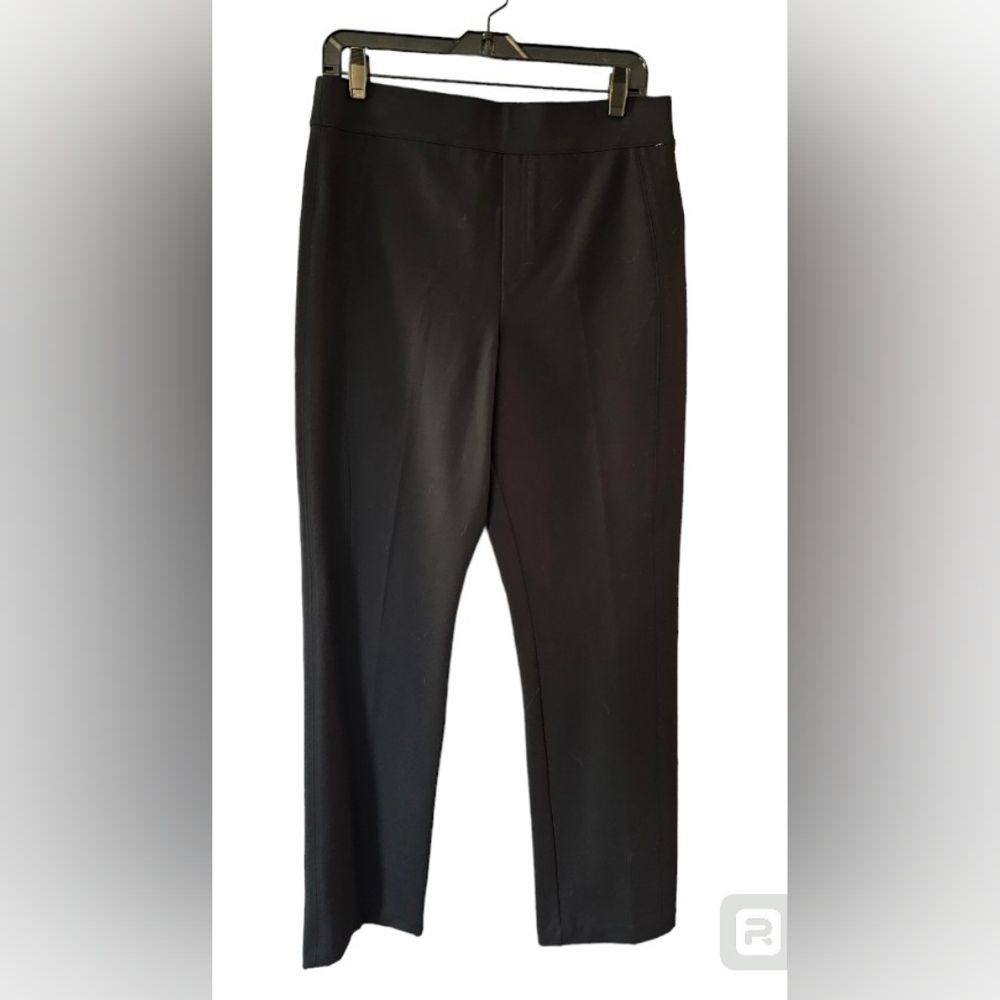 Spanx The Perfect Pant Slim Straight Pull On Dress Pants Size Large Black